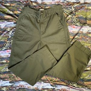 Madewell army green pants